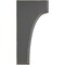 Ekena Millwork 3 1/2"W x 4"D x 8"H Clarksville Wood Vintage Decor Bracket, Black BKTWD04X04X08CVBL - alternate 3